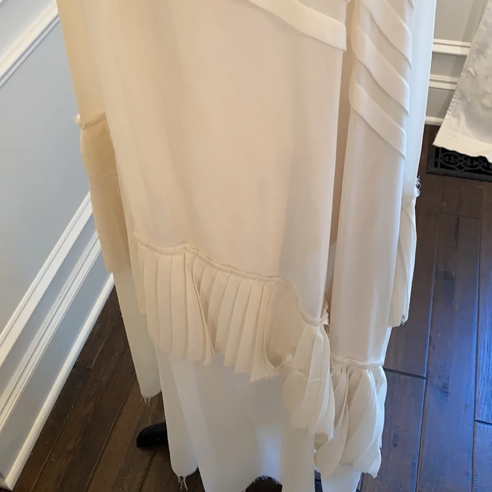 LUSH Asymmetrical Maxi Dress with Frayed Edges - Picture 6 of 13